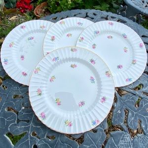 Vintage Bone China Hand-painted Plates